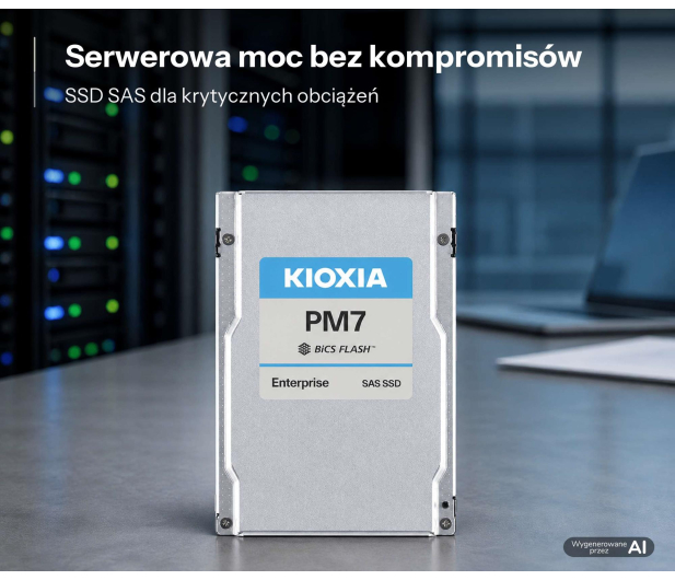 KIOXIA 12,8TB 2,5" SAS 24Gb/s PM7-V - 1597293 - zdjęcie 2